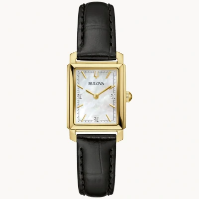 Afbeelding van Bulova Sutton 97P166 Horloge Leer Zwart Ø 22.5 mm