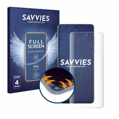 Afbeelding van Savvies Screenprotector voor Oppo Find X8 Pro Folie Beschermfolie transparant volledig dekking (4 Stuks)