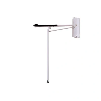 Afbeelding van Etac optima toilet armsteun opklapbaar met steunpoot doos van 2 e80303001