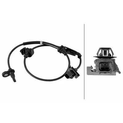 Afbeelding van HELLA 6PU 358 219 221 ABS Sensor Met verbindingsstuk Geluidsensor 2 polig 740mm HONDA: CR V IV (RM) 2.0 iVtec, AWD, 1.6 i DTEC 4WD, 2.0, 2.4 AWD