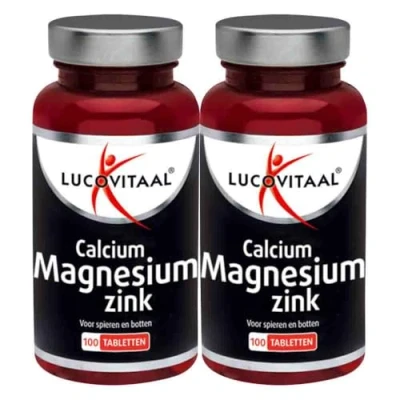 Afbeelding van 2+2 gratis: 2x Lucovitaal Calcium Magnesium Zink 100 tabletten