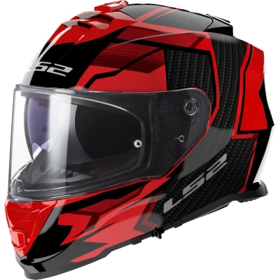 Afbeelding van LS2 FF800 Storm II Tracker Black Red 06 XL Maat Helm