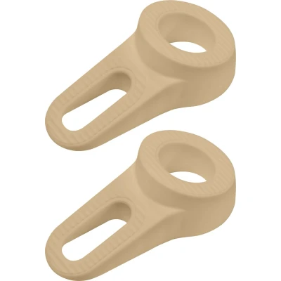Afbeelding van Deltafix Block it Deurwig 2x beige TPE kunststof 12 x 3,8 cm deurstopper Deurstoppers