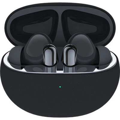 Afbeelding van TCL MoveAUDIO S600 draadloze hoofdtelefoon (actieve ruisonderdrukking, Bluetooth 5.0, snel opladen, etui met draadloos IP54, touch bediening) ultra mat zwart