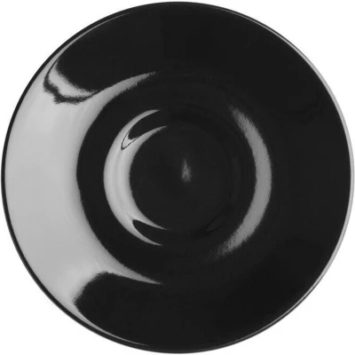 Afbeelding van Olympia Cafe Espresso Schoteltje Zwart (12 Stuks) CU955