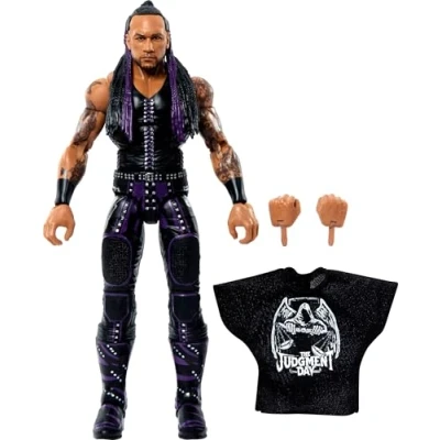 Afbeelding van Mattel WWE Elite figuur en accessoires, serie #109 Damian Priest, 15,2 cm, verzamelbaar met 25 gewrichtspunten verwisselbare handen