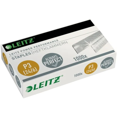 Afbeelding van Nieten Leitz P3 24/6 verzinkt 1000 stuks Doos a stuk 100