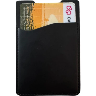 Afbeelding van Opplakbare pasjeshouder Hoesje voor op telefoon Universele Cardholder Zwart