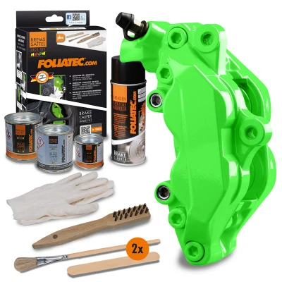 Afbeelding van Foliatec Remklauwlakset NEON groen 4 Componenten