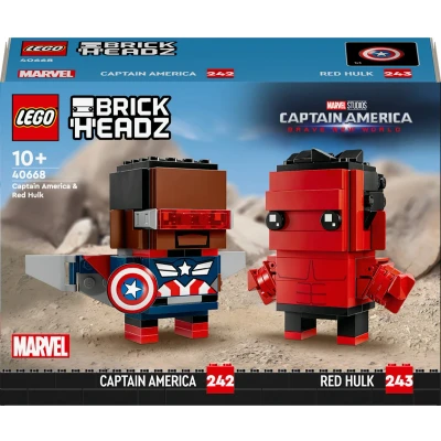 Afbeelding van Captain America en Rode Hulk figuren