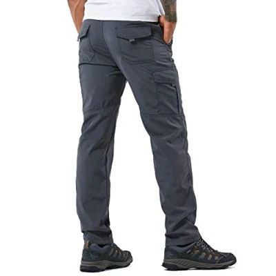 Afbeelding van YAWHO wandelbroek voor heren, outdoorbroek, trekkingbroek, softshellbroek, functionele broek, cargobroek, sneldrogend, waterdicht, winddicht, XXL