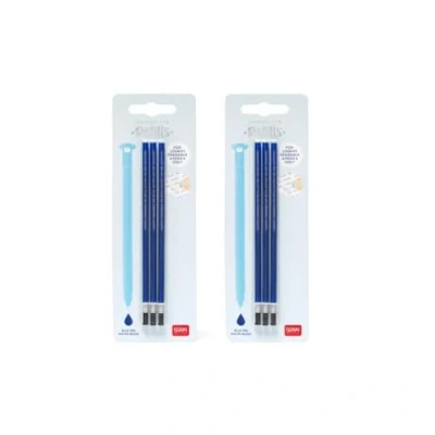 Afbeelding van LEGAMI Uitwisbare gelpen, set van 6 stuks, hoogte 13 cm, thermogevoelige inkt, blauw, punt 0,7 mm (set 2)