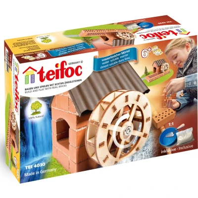 Afbeelding van Teifoc Bouwdoos Watermolen Inclusief Cement Kom, Troffel en
