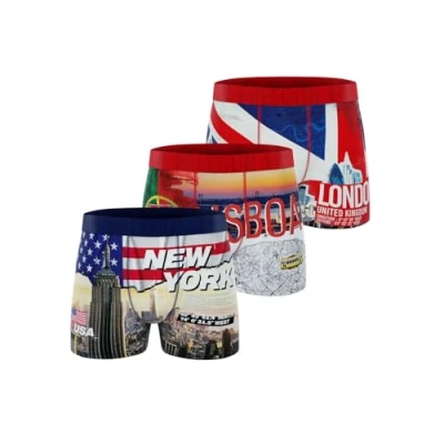 Afbeelding van FREEGUN Nauwsluitende boxershorts (3 stuks) voor heren, A78, XL