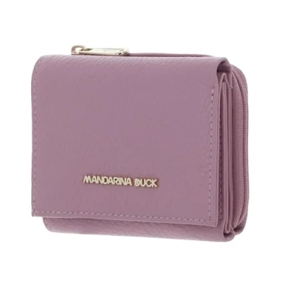 Afbeelding van MANDARINA DUCK Leren Portemonnee Mellow Wallet Lilac Rose Paars