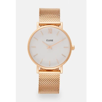 Afbeelding van Cluse horloge CW0101203001 Minuit Mesh rosegold white 33 mm