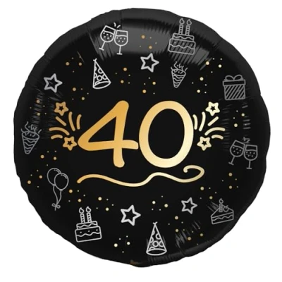 Afbeelding van Folat Folieballon shining glam 40 jaar 1 stuks 45 cm