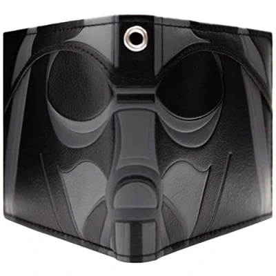 Afbeelding van Star Wars Darth Vader Helm Sluit je aan bij de Donkere Kant! Portemonnee/Beurs Bi Fold ID &amp; Kaarthouder, Zwart