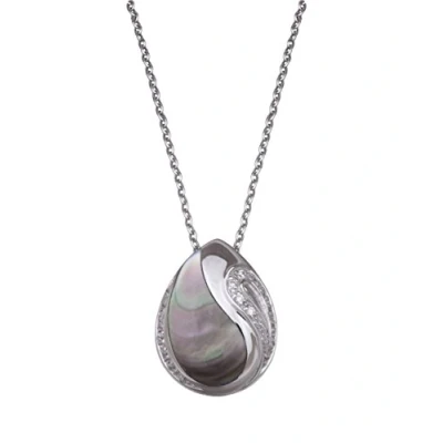 Afbeelding van Orphelia Hanger + Ketting Zirconium/Black Mop ZH 4556