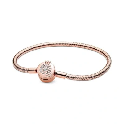 Afbeelding van Pandora Rose 589046C01 Armband Sparkling Crown O zilver rosekleurig