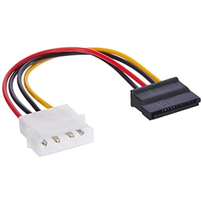 Afbeelding van Akyga AK CA 17 Molex stekker naar SATA bus HDD/SSD adapterkabel 2x 15cm