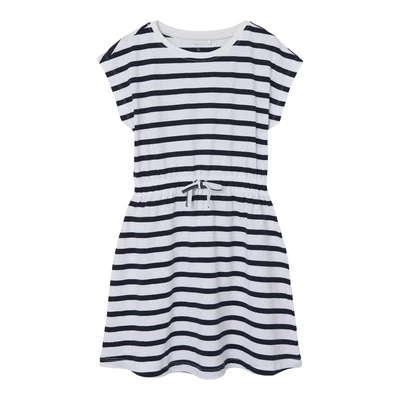 Afbeelding van NAME IT KIDS gestreepte jurk NKFMIE donkerblauw/wit