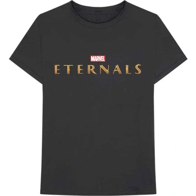 Afbeelding van Marvel Eternals Logo Heren T shirt L Zwart