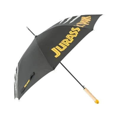 Afbeelding van Grupo Erik Paraplu Jurassic Park Winddichte Automatische 90 cm unisex Rubberhouten handvat Zwart