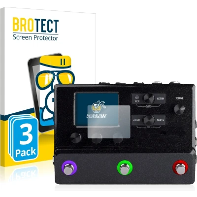 Afbeelding van BROTECT Screenprotector voor Line 6 hx stomp Folie Beschermfolie Beschermglas transparant (3 Stuks)