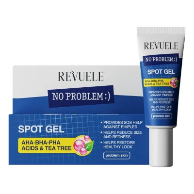 Afbeelding van Revuele No Problem AHA BHA PHA Acids &amp; Tea Tree Spot Gel 25ml