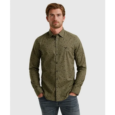 Afbeelding van PME Legend Overhemd Allover Print Donker groen 3XL