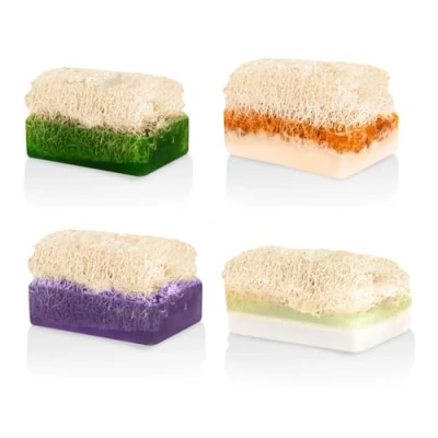 Afbeelding van Oger natuurlijke pompoenvezelzeep 110 g stijlset 4 stuks