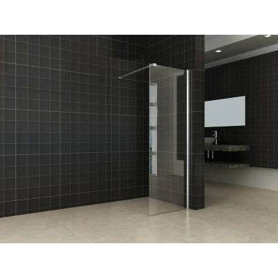 Afbeelding van Wiesbaden inloopdouche + muurprofiel 600x2000 10mm NANO glas