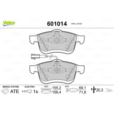 Afbeelding van Valeo Remblokset 601014