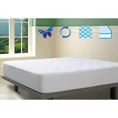 Afbeelding van Savel Matrashoes 100x190/200 cm Aloë Vera Ademend topmatras Gecertificeerd Oeko Tex Gewatteerde