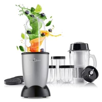 Afbeelding van GOURMETmaxx smoothiemaker To Go &amp; keukenmixer 400W Elektrische miniblender 750ml met 9 functies Compacte Voedingsmixer incl. Cup Vaatwasmachinebestendig, lekvrij en BPA vrij