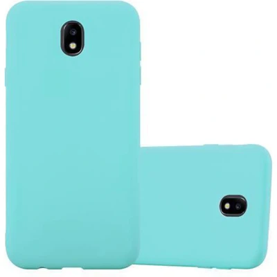 Afbeelding van Cadorabo Hoesje geschikt voor Samsung Galaxy J3 2017 in CANDY BLAUW Beschermhoes TPU silicone Case Cover