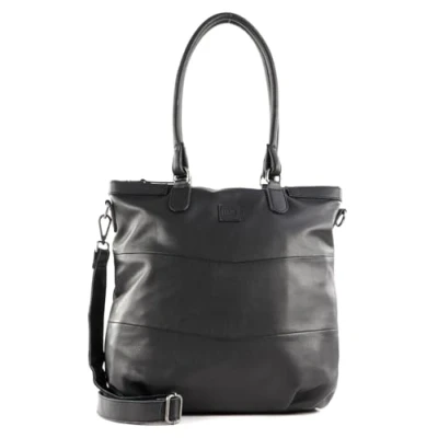 Afbeelding van FREDsBRUDER Leren Schoudertas PGL Tote Bag Black Zwart
