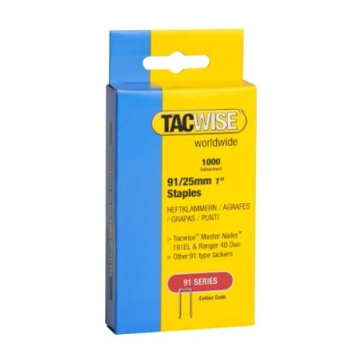 Afbeelding van Tacwise Type 91/25mm nietjes voor nietpistool (1000)