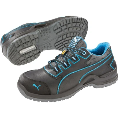 Afbeelding van Puma Safety Niobe Blue Wns Low S3 ESD SRC 644120 Zwart/Blauw 39