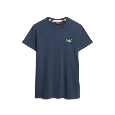 Afbeelding van Superdry TEE Vintage LOGO EMB Tshirt basic, Heren, Maat: Small, Lauren navy fluro lime