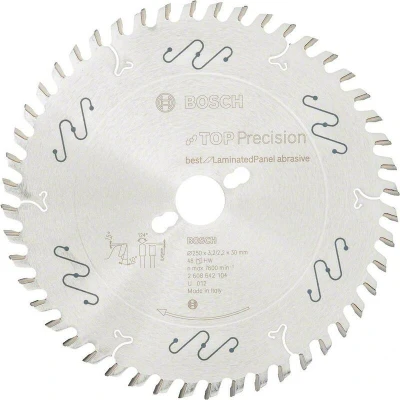 Afbeelding van Bosch Accessoires Cirkelzaagblad Top Precision Best for Laminated Panel Abrasive 250 x 30 3,2 mm, 48 1st 2608642104