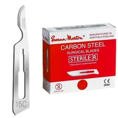 Afbeelding van Skalpellklingen Swann Morton Nr.15C 100 Stück Skalpelle