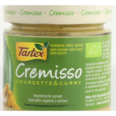 Afbeelding van Tartex Cremisso Courgette Multi verpakking 6x180GR