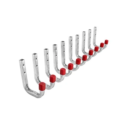 Afbeelding van Gedotec Wandhaken staal verzinkt 20 stuks bevestigingshaken voor het vastschroeven montagehaken afmetingen: (A x B) 80 120 mm draagkracht: 45 kg apparaathouder wandmontage metalen