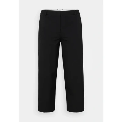 Afbeelding van Tommy Hilfiger Curve WIDE CROP Broek, Dames, Maat: 46, Black