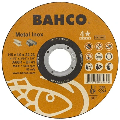 Afbeelding van Bahco Slijpschijf voor afbramen metaal en RVS 125 x 1.6 22.23 mm 3911 T41 IM
