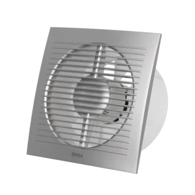 Afbeelding van Badkamerventilator 125 mm ZILVER met timer EE125TS