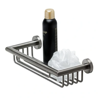 Afbeelding van Geesa brushed metal black fles/sponshouder geborsteld zwart