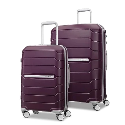Afbeelding van Samsonite Freeform Hardside uitbreidbaar met dubbele spinnerwielen, Amethist Paars, 2 Piece Set (21/28), spinnerwielen